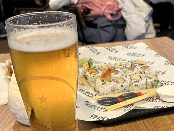 寿司とビール